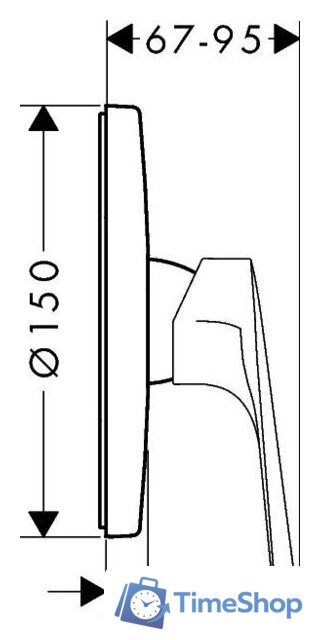 Смеситель Hansgrohe Logis E 71608000 - Изображение №2 — Интернет-магазин Time-Shop