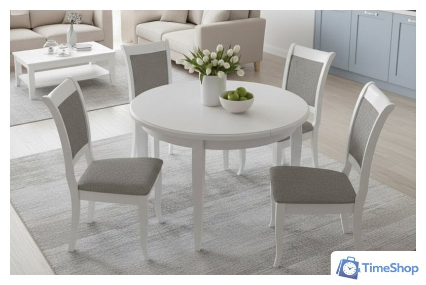 Стул Мебель-класс Веста (onix 13/белый) - Изображение №4 — Интернет-магазин Time-Shop