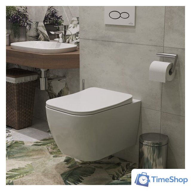 Унитаз подвесной Roxen Cube Bidet 530135-01X Rimless Soft Close с функцией биде - Изображение №2 — Интернет-магазин Time-Shop
