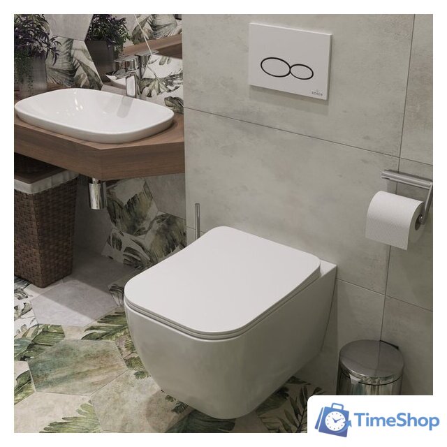 Унитаз подвесной Roxen Cube Bidet 530135-01X Rimless Soft Close с функцией биде - Изображение №3 — Интернет-магазин Time-Shop