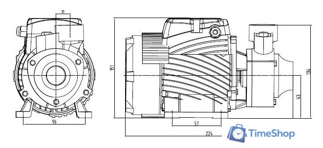 Самовсасывающий насос Pumpman QB50 - Изображение №3 — Интернет-магазин Time-Shop