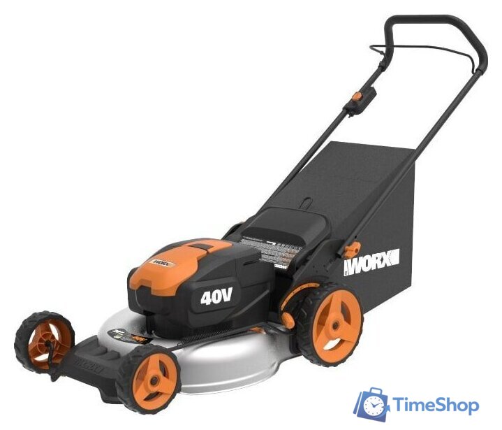 Газонокосилка Worx WG751E (с 2-мя АКБ и ЗУ) - Изображение №1 — Интернет-магазин Time-Shop