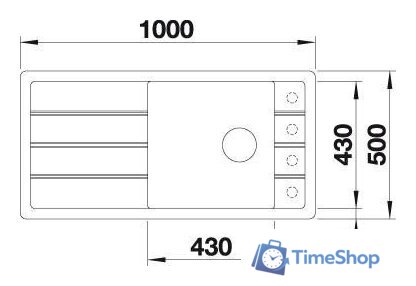Кухонная мойка Blanco Faron XL 6 S 524790 (трюфель) - Изображение №3 — Интернет-магазин Time-Shop