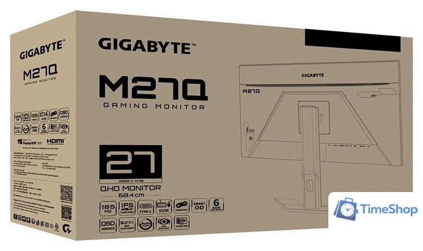 Игровой монитор Gigabyte M27Q (rev. 2.0) - Изображение №3 — Интернет-магазин Time-Shop