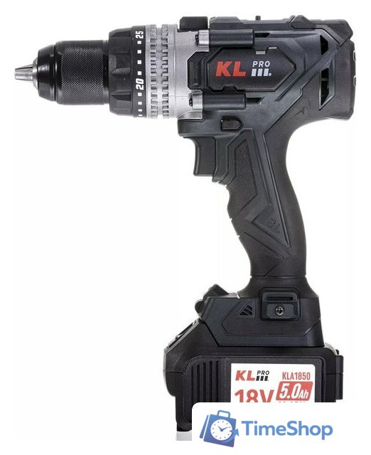 Ударная дрель-шуруповерт KLPRO KLDM18BHX-50 (с 2-мя АКБ, кейс) - Изображение №3 — Интернет-магазин Time-Shop