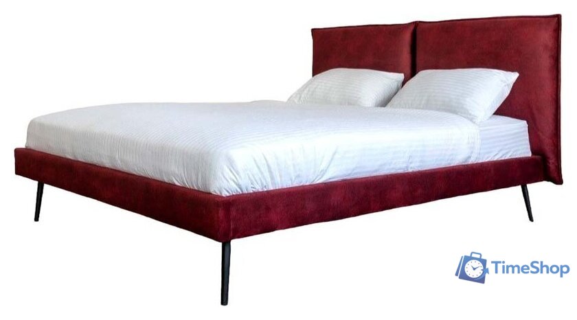 Кровать ДСВ Сильвия 1.6 (бордо) - Изображение №1 — Интернет-магазин Time-Shop