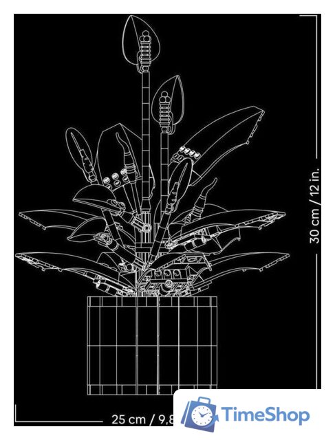 Конструктор LEGO The Botanical Collection 11504 Мирная лилия - Изображение №11 — Интернет-магазин Time-Shop