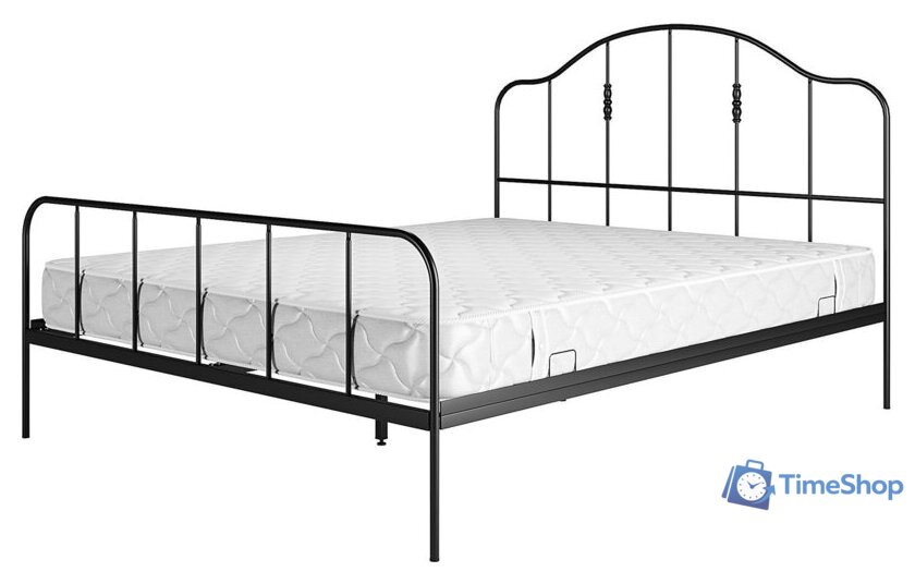 Кровать Князев Мебель Афина АФН.160.200.Ч (черный муар) - Изображение №1 — Интернет-магазин Time-Shop