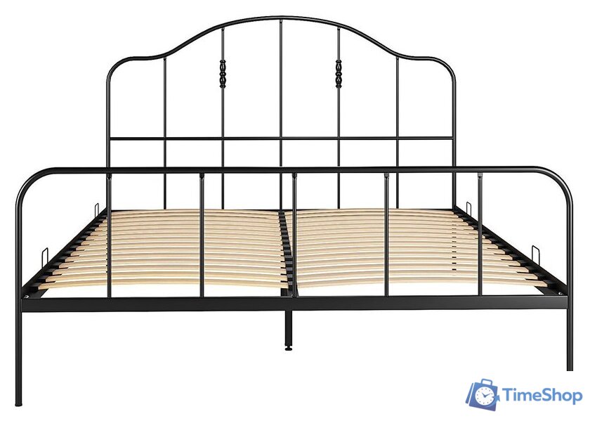 Кровать Князев Мебель Афина АФН.160.200.Ч (черный муар) - Изображение №2 — Интернет-магазин Time-Shop