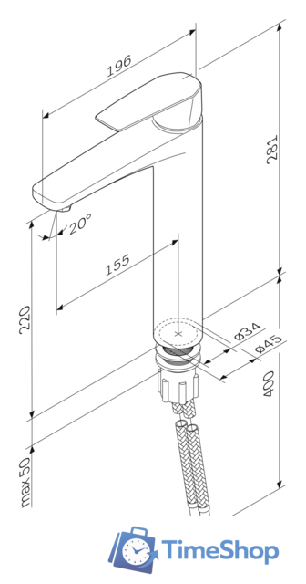 Смеситель AM.PM Gem F90A92000 - Изображение №7 — Интернет-магазин Time-Shop