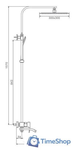 Душевая система  Gappo G2407-6 - Изображение №2 — Интернет-магазин Time-Shop