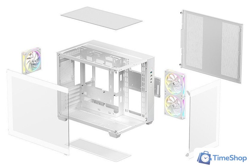 Корпус DeepCool CG330 3F WH R-CG330-WHNGM3-G - Изображение №10 — Интернет-магазин Time-Shop