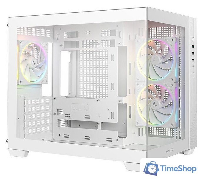 Корпус DeepCool CG330 3F WH R-CG330-WHNGM3-G - Изображение №2 — Интернет-магазин Time-Shop