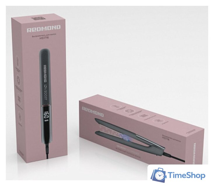 Выпрямитель Redmond (Редмонд) HS1716 (серый) - Изображение №2 — Интернет-магазин Time-Shop