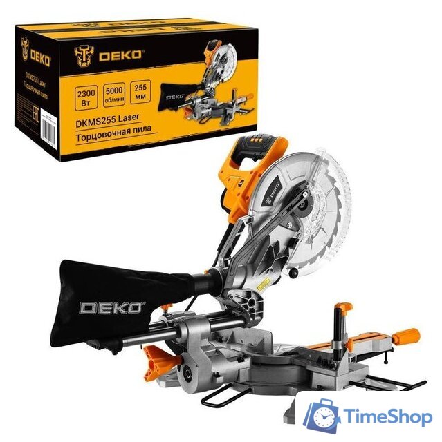 Торцовочная пила Deko DKMS255 Laser 084-1029 - Изображение №1 — Интернет-магазин Time-Shop