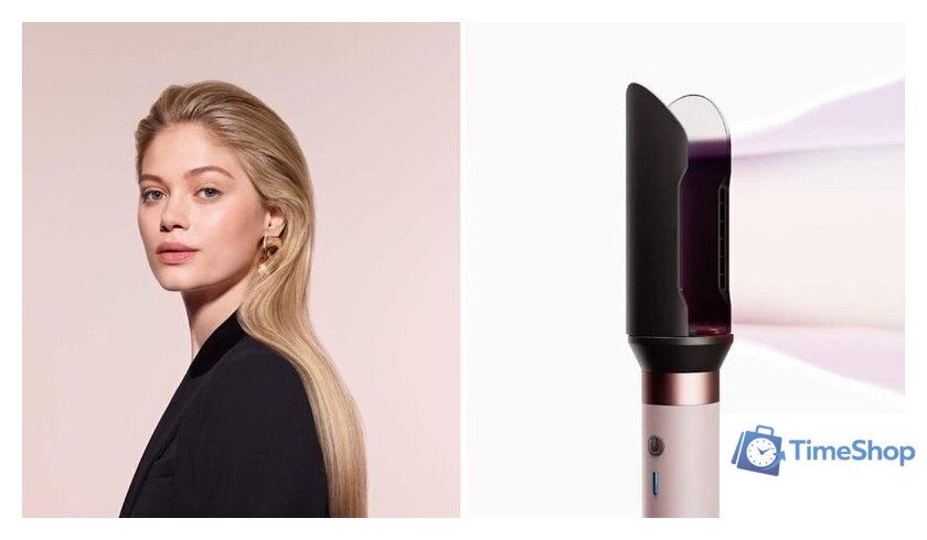 Фен-стайлер Dyson Airwrap Co-anda2x HS09 Straight+Wavy (евровилка, красный бархат/золотой) - Изображение №4 — Интернет-магазин Time-Shop
