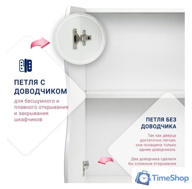  Doratiz Шкаф Doratiz Монако 50 2712.280 (белый) - Изображение №6 — Интернет-магазин Time-Shop