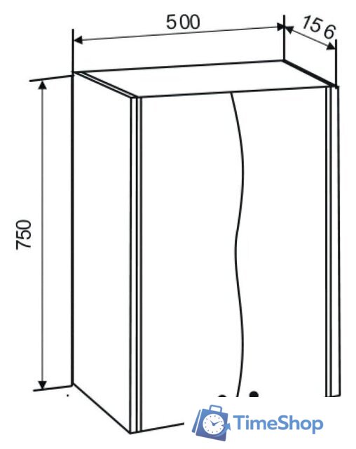 Doratiz Шкаф Doratiz Монако 50 2712.280 (белый) - Изображение №12 — Интернет-магазин Time-Shop