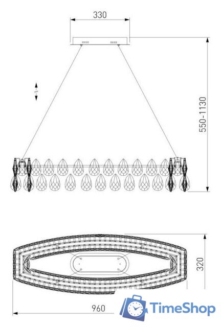 Подвесная люстра Bogate's 90372/1 Strotskis - Изображение №6 — Интернет-магазин Time-Shop