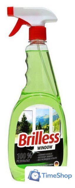 Средство для стекла и зеркал Brilless Green 750 мл - Изображение №1 — Интернет-магазин Time-Shop