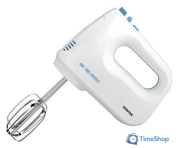 Миксер CENTEK CT-1128 (белый/голубой) - Изображение №1 — Интернет-магазин Time-Shop