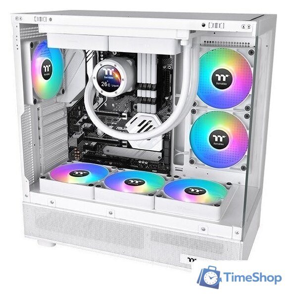 Комплект вентиляторов для корпуса Thermaltake CT140 Sync Reverse ARGB 2-Fan Pack CL-F176-PL14SW-A - Изображение №6 — Интернет-магазин Time-Shop