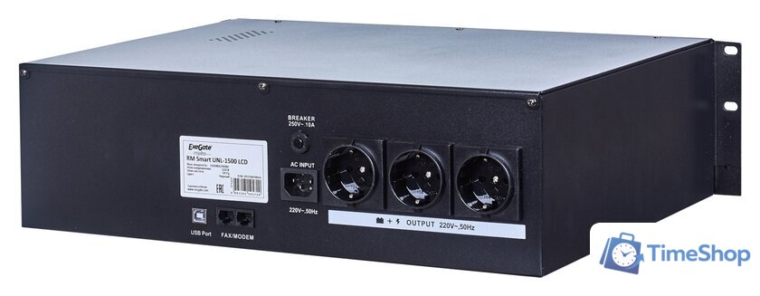 Источник бесперебойного питания ExeGate Power RM UNL-1500 LCD - Изображение №2 — Интернет-магазин Time-Shop