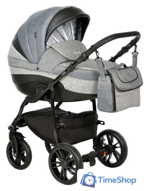 Универсальная коляска Indigo indigo (2 в 1, In 07, черный) - Изображение №1 — Интернет-магазин Time-Shop