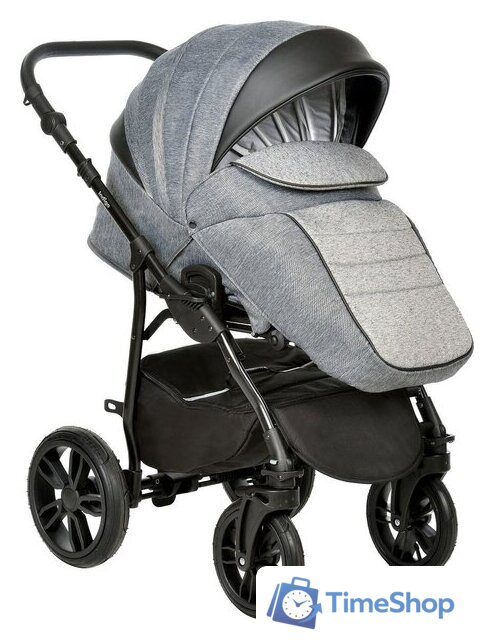 Универсальная коляска Indigo indigo (2 в 1, In 07, черный) - Изображение №4 — Интернет-магазин Time-Shop
