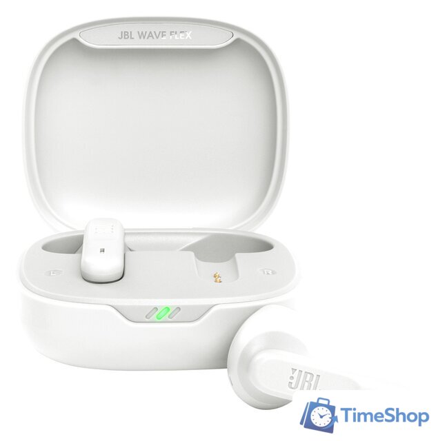 Наушники JBL Wave Flex (белый) - Изображение №1 — Интернет-магазин Time-Shop