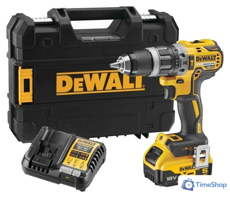Ударная дрель-шуруповерт DeWalt DCD796P1 (с 1-им АКБ, кейс) - Изображение №1 — Интернет-магазин Time-Shop