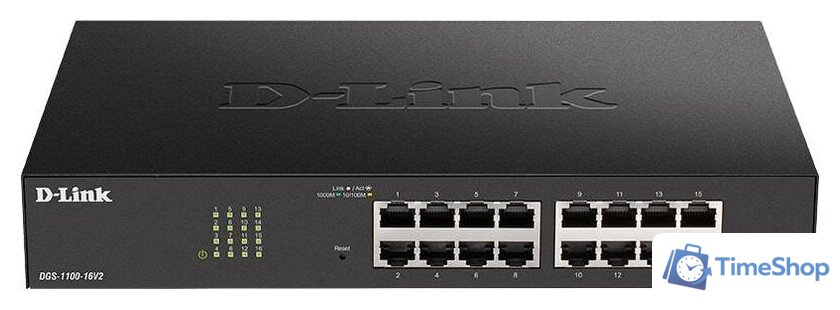 Управляемый коммутатор 2-го уровня D-Link DGS-1100-16V2/A1A - Изображение №1 — Интернет-магазин Time-Shop