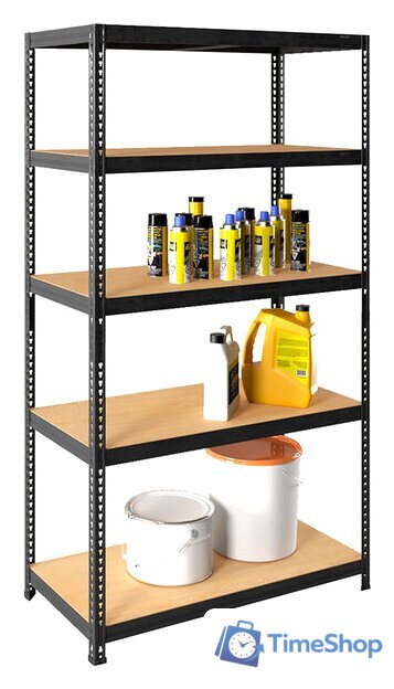 Стеллаж Практик SBL 180KD/90x40/5 (RAL 7016 муар) - Изображение №1 — Интернет-магазин Time-Shop