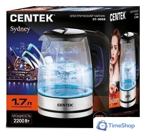 Электрический чайник CENTEK CT-0058 - Изображение №3 — Интернет-магазин Time-Shop