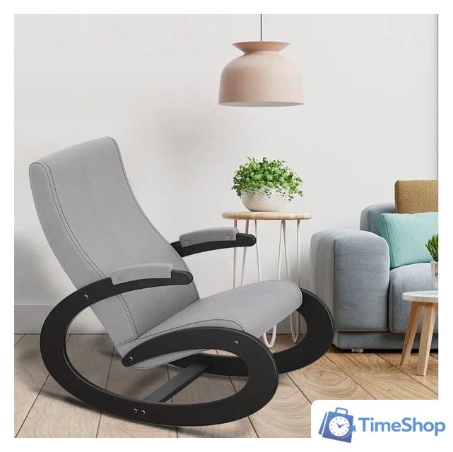 Кресло-качалка Glider Экси М (венге/серый Ultra Smoke) - Изображение №2 — Интернет-магазин Time-Shop