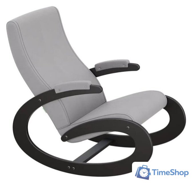 Кресло-качалка Glider Экси М (венге/серый Ultra Smoke) - Изображение №1 — Интернет-магазин Time-Shop