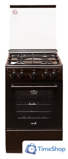 Кухонная плита CEZARIS ПГ 2150-09 (стальные решетки, коричневый) - Изображение №1 — Интернет-магазин Time-Shop