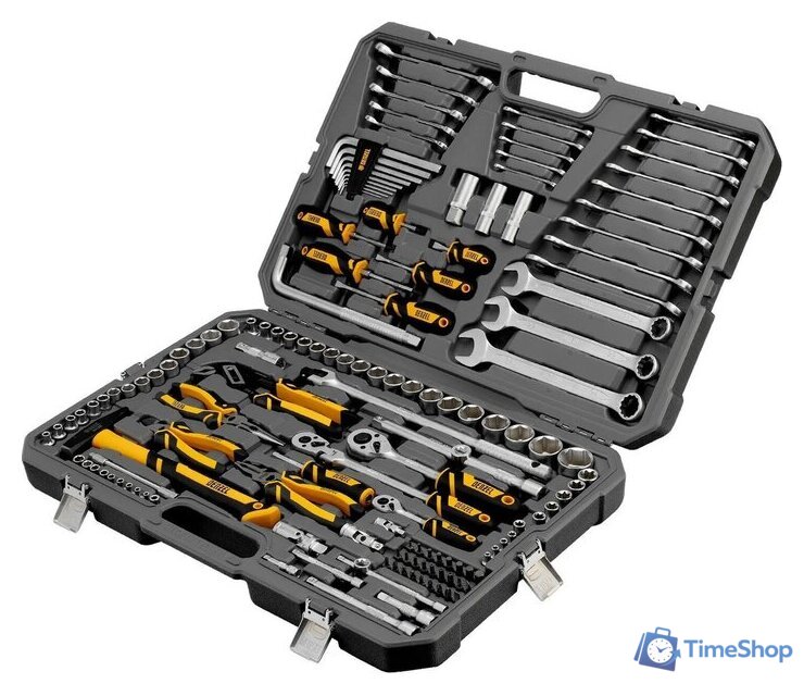 Универсальный набор инструментов Denzel 15805 (144 предмета) - Изображение №1 — Интернет-магазин Time-Shop