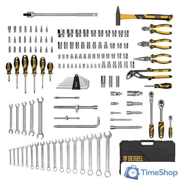 Универсальный набор инструментов Denzel 15805 (144 предмета) - Изображение №2 — Интернет-магазин Time-Shop