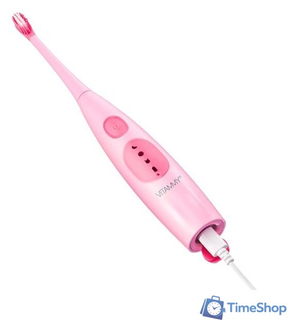 Электрическая зубная щетка Vitammy Dino (розовый) - Изображение №6 — Интернет-магазин Time-Shop