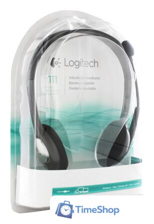 Офисная гарнитура Logitech H111 - Изображение №5 — Интернет-магазин Time-Shop