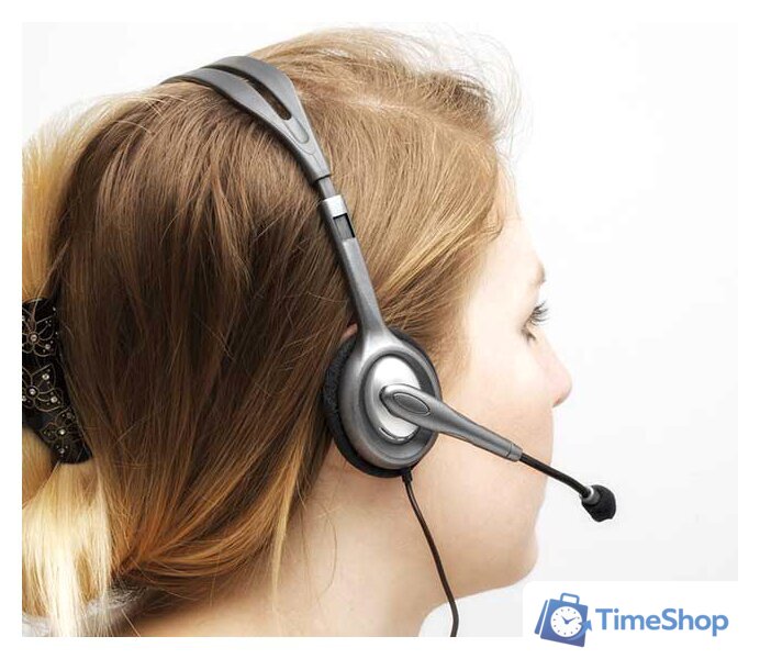 Офисная гарнитура Logitech H111 - Изображение №6 — Интернет-магазин Time-Shop