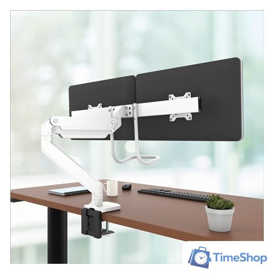 Кронштейн для монитора Fellowes Eppa Dual Crossbar Monitor Arm (белый) - Изображение №3 — Интернет-магазин Time-Shop