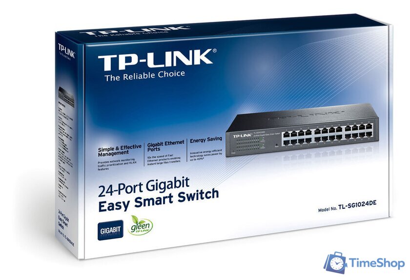 Настраиваемый коммутатор TP-Link TL-SG1024DE - Изображение №3 — Интернет-магазин Time-Shop