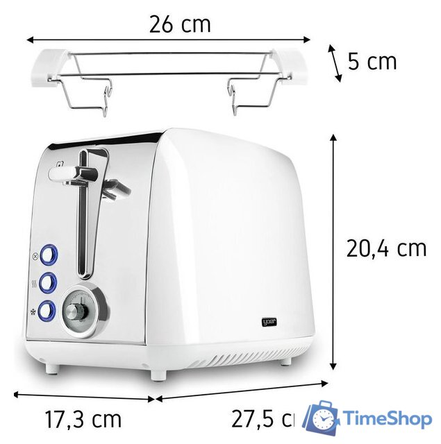 Тостер Yoer Crystal T02W - Изображение №10 — Интернет-магазин Time-Shop