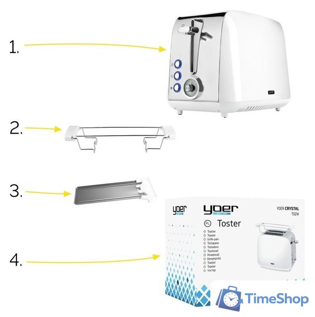 Тостер Yoer Crystal T02W - Изображение №11 — Интернет-магазин Time-Shop