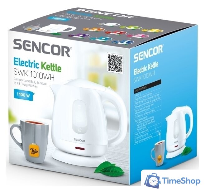 Электрический чайник Sencor SWK 1010WH - Изображение №2 — Интернет-магазин Time-Shop