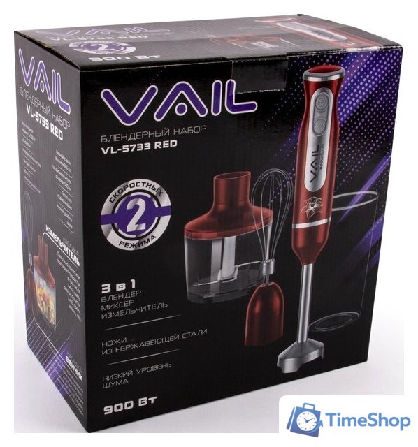 Погружной блендер Vail VL-5733 (красный) - Изображение №16 — Интернет-магазин Time-Shop