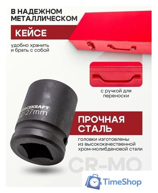 Универсальный набор инструментов ForceKraft FK-6212-9MPB(56368) - Изображение №7 — Интернет-магазин Time-Shop