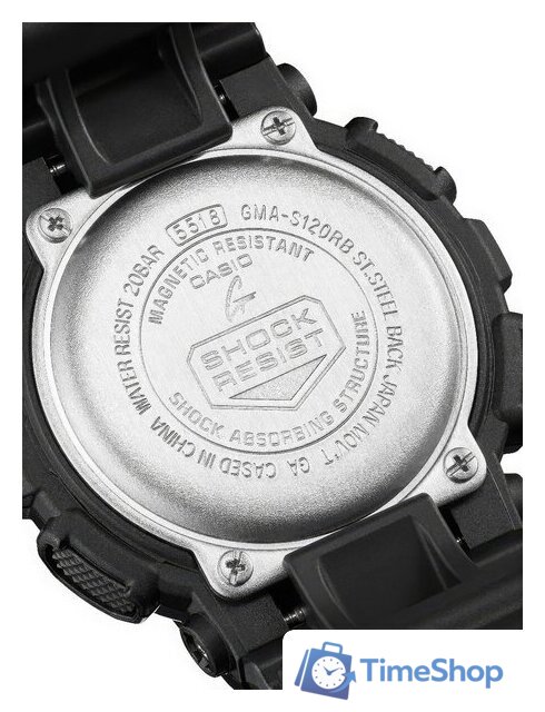Наручные часы Casio GMA-S120RB-1A - Изображение №3 — Интернет-магазин Time-Shop